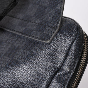 LOUIS VUITTON ルイヴィトン アヴェニュースリングバッグ ボディバッグ N40274 ダミエグラフィットキャンバス シルバー金具 中古 4a001737