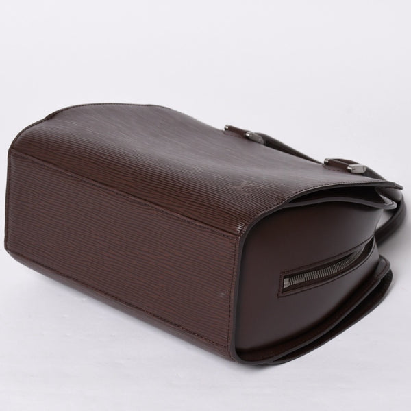 Very Good Condition LOUIS VUITTON Epi Pont Neuf Handbag M5205D Epi Leather Mocha Silver Hardware Used 4a002104