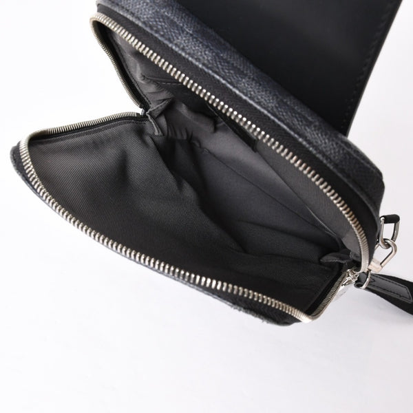 LOUIS VUITTON ルイヴィトン アヴェニュースリングバッグ ボディバッグ N40274 ダミエグラフィットキャンバス シルバー金具 中古 4a001737