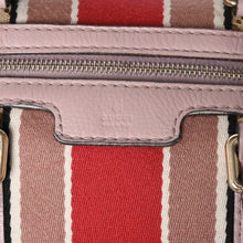 画像をギャラリービューアに読み込む, 極美品 GUCCI グッチ ハンドバッグ ショルダーバッグ GGキャンバス レザー ベージュ グレーパープル 247205 中古 4a002052