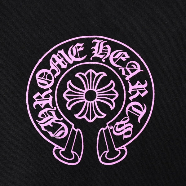 CHROME HEARTS Online Exclusive horse Shoe Hoodie Online Exclusive Black Pink Hoodie Parka Horseshoe Good Condition Used 4a002127