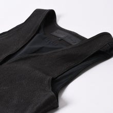 画像をギャラリービューアに読み込む, 極美品 CHROME HEARTS クロムハーツ ベストレザー ダガーZIP Black ブラック シルバー金具 中古 4a001950
