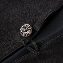 画像をギャラリービューアに読み込む, 極美品 CHROME HEARTS クロムハーツ ベストレザー ダガーZIP Black ブラック シルバー金具 中古 4a001950