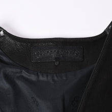 画像をギャラリービューアに読み込む, 極美品 CHROME HEARTS クロムハーツ ベストレザー ダガーZIP Black ブラック シルバー金具 中古 4a001950