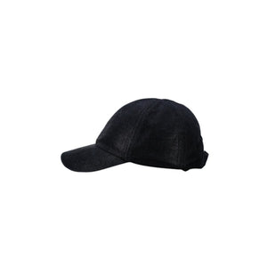 極美品 PRADA プラダ トライアングルロゴ ベースボールキャップ 2HC274 12K8 ブラック デニムコットン 中古 4a001968