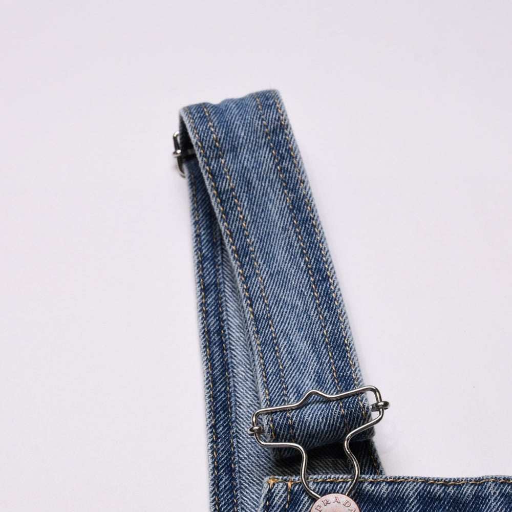 PRADA Overalls Overalls IC Tag Size 36 2025SS Made in Italy Cotton Denim Black Good Condition Used 4a001965