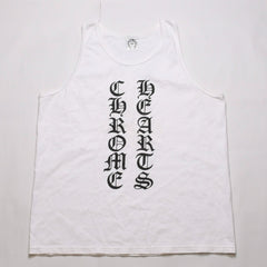 CHROME HEARTS Old English Font White Sleeveless Tank Top Size M Good Condition Used 4a001955