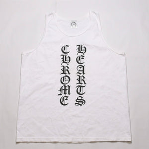 CHROME HEARTS Old English Font White Sleeveless Tank Top Size M Good Condition Used 4a001955
