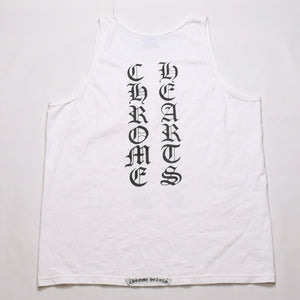 CHROME HEARTS Old English Font White Sleeveless Tank Top Size M Good Condition Used 4a001955