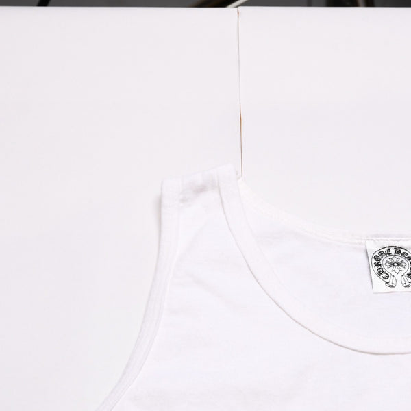 CHROME HEARTS Old English Font White Sleeveless Tank Top Size M Good Condition Used 4a001955