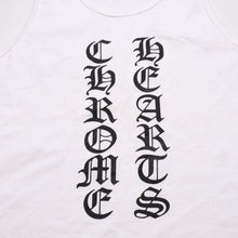 画像をギャラリービューアに読み込む, CHROME HEARTS クロムハーツ オールドイングリッシュフォント ホワイト ノースリーブ タンクトップ 美品 中古 4a001955