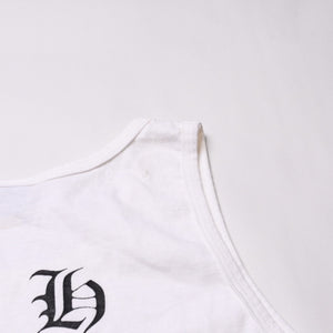 CHROME HEARTS Old English Font White Sleeveless Tank Top Size M Good Condition Used 4a001955