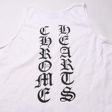 画像をギャラリービューアに読み込む, CHROME HEARTS クロムハーツ オールドイングリッシュフォント ホワイト ノースリーブ タンクトップ 美品 中古 4a001955