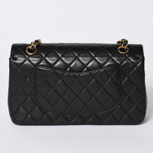 画像をギャラリービューアに読み込む, 極美品 CHANEL シャネル マトラッセ25 Wフラップ Wチェーンショルダーバッグ 7番台 ココマーク ラムスキン ブラック ゴールド金具 中古 4a000622