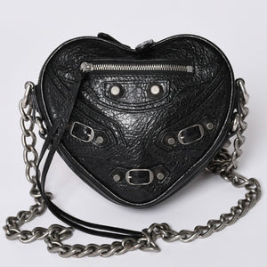 New and unused BALENCIAGA Le Cagole Heart Mini Bag Le Cagole Heart Mini Chain Shoulder Bag 722781 Used 4a001660