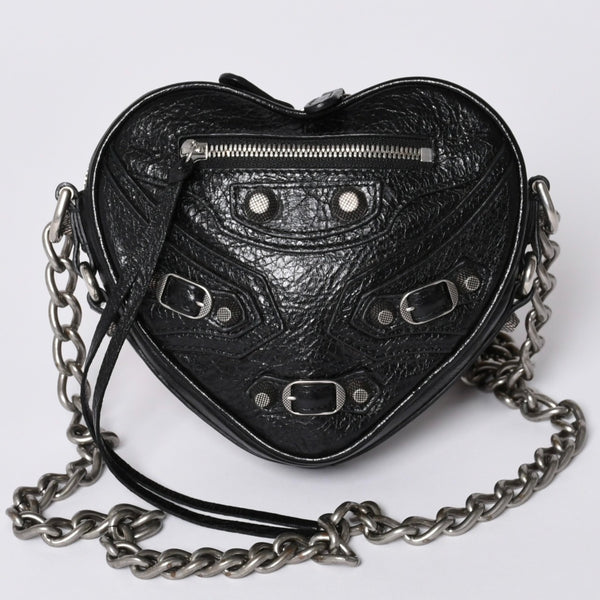 New and unused BALENCIAGA Le Cagole Heart Mini Bag Le Cagole Heart Mini Chain Shoulder Bag 722781 Used 4a001660