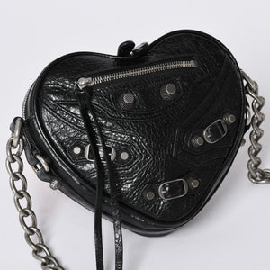 New and unused BALENCIAGA Le Cagole Heart Mini Bag Le Cagole Heart Mini Chain Shoulder Bag 722781 Used 4a001660
