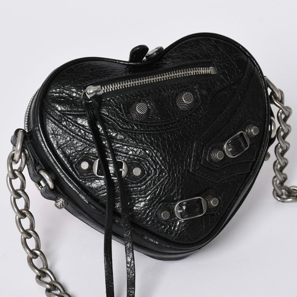 New and unused BALENCIAGA Le Cagole Heart Mini Bag Le Cagole Heart Mini Chain Shoulder Bag 722781 Used 4a001660