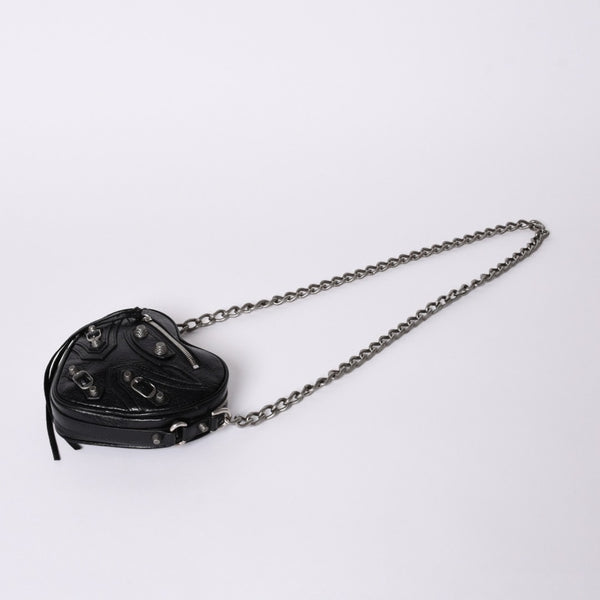 New and unused BALENCIAGA Le Cagole Heart Mini Bag Le Cagole Heart Mini Chain Shoulder Bag 722781 Used 4a001660
