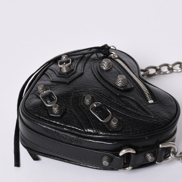 New and unused BALENCIAGA Le Cagole Heart Mini Bag Le Cagole Heart Mini Chain Shoulder Bag 722781 Used 4a001660