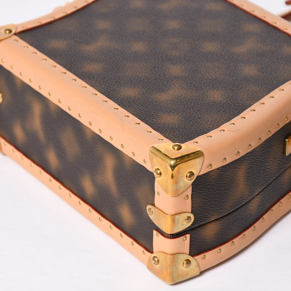 極美品 LOUISVUITTON ルイヴィトン モノグラム ヴァージル モザイク ウェイビートランク M46130 ショルダーバッグ クラッシュ 中古 4a002124