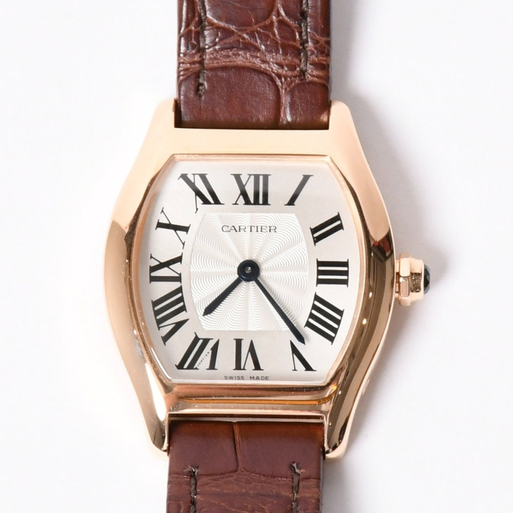 新品同様 CARTIER カルティエ トーチュSM PG 時計 W1556360 腕時計 手巻き 中古 4a002151