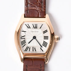 新品同様 CARTIER カルティエ トーチュSM PG 時計 W1556360 腕時計 手巻き 中古 4a002151