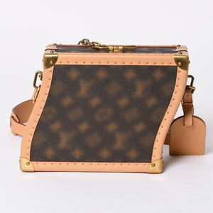 極美品 LOUISVUITTON ルイヴィトン モノグラム ヴァージル モザイク ウェイビートランク M46130 ショルダーバッグ クラッシュ 中古 4a002124