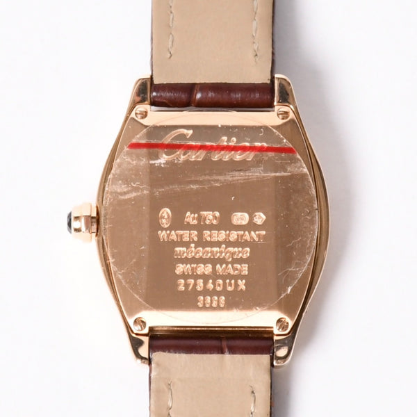 新品同様 CARTIER カルティエ トーチュSM PG 時計 W1556360 腕時計 手巻き 中古 4a002151