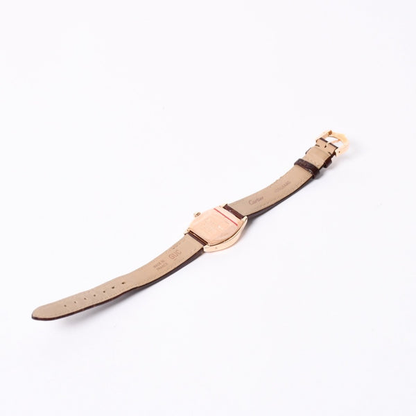 新品同様 CARTIER カルティエ トーチュSM PG 時計 W1556360 腕時計 手巻き 中古 4a002151