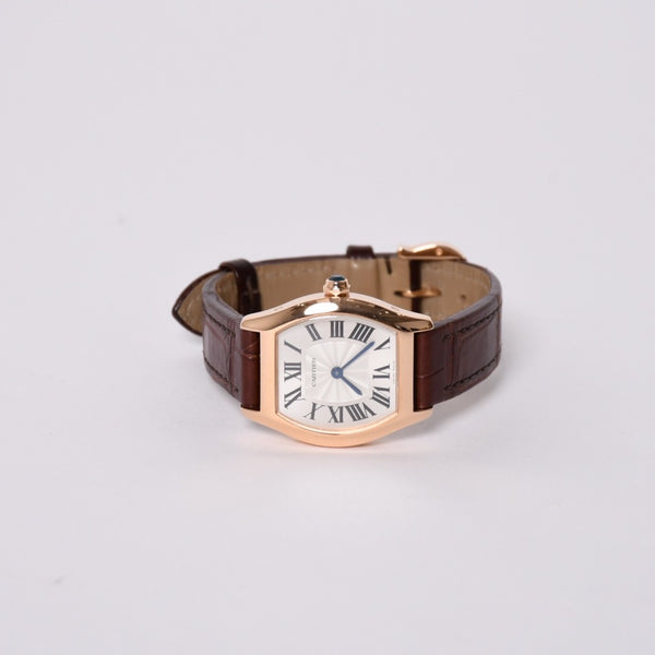 新品同様 CARTIER カルティエ トーチュSM PG 時計 W1556360 腕時計 手巻き 中古 4a002151