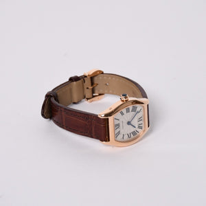 新品同様 CARTIER カルティエ トーチュSM PG 時計 W1556360 腕時計 手巻き 中古 4a002151
