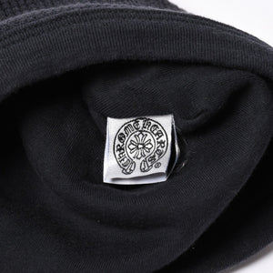 CHROME HEARTS クロムハーツ ニット帽 サーマルニット帽 ロゴコットン ホースシュー ブラック レッド 美品 中古 4a001967