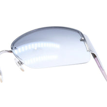 画像をギャラリービューアに読み込む, 極美品 CHANEL シャネル ハーフリム サングラス 4117-B c.124/8G サイズ62□16 125 ココマーク 玉虫カラー ラインストーン 中古 4a002131