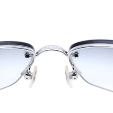 画像をギャラリービューアに読み込む, 極美品 CHANEL シャネル ハーフリム サングラス 4117-B c.124/8G サイズ62□16 125 ココマーク 玉虫カラー ラインストーン 中古 4a002131