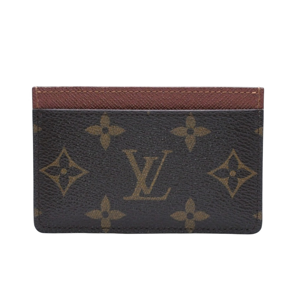 極美品 LOUIS VUITTON ルイヴィトン ポルトカルトサーンプル カードケース M61733 モノグラムキャンバス ブラウン 中古 4a002399