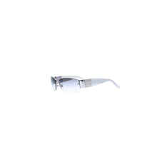 画像をギャラリービューアに読み込む, 極美品 CHANEL シャネル ハーフリム サングラス 4117-B c.124/8G サイズ62□16 125 ココマーク 玉虫カラー ラインストーン 中古 4a002131