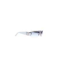 画像をギャラリービューアに読み込む, 極美品 CHANEL シャネル ハーフリム サングラス 4117-B c.124/8G サイズ62□16 125 ココマーク 玉虫カラー ラインストーン 中古 4a002131