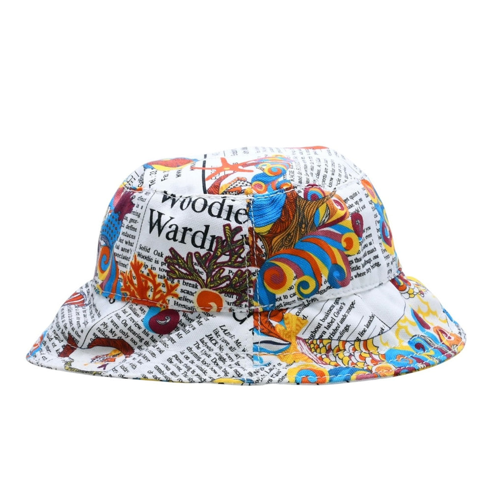 John Galliano John Galliano Campus Fish Hat Campus Fish Pattern Multicolor White Good Condition Used 4a001374