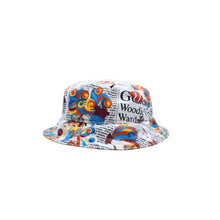 画像をギャラリービューアに読み込む, John Galliano ジョンガリアーノ キャンパスフィッシュ ハット Campus Fish Pattern マルチカラー ホワイト 美品 中古 4a001374