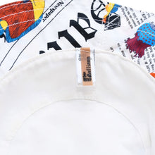 画像をギャラリービューアに読み込む, John Galliano ジョンガリアーノ キャンパスフィッシュ ハット Campus Fish Pattern マルチカラー ホワイト 美品 中古 4a001374