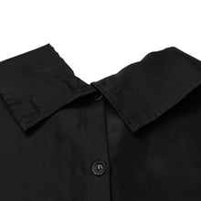 画像をギャラリービューアに読み込む, 極美品 Yohji Yamamoto POUR HOMME ヨウジヤマモトプールオム 18SS HW-B31-419 サイトウユウスケ シルク ブラウス 長袖シャツ ブラック 大正モダンガール 中古 4a002421