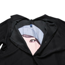 画像をギャラリービューアに読み込む, 極美品 Yohji Yamamoto POUR HOMME ヨウジヤマモトプールオム 18SS HW-B31-419 サイトウユウスケ シルク ブラウス 長袖シャツ ブラック 大正モダンガール 中古 4a002421