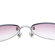 Load image into Gallery viewer, 極美品 CHANEL シャネル リムレス ピンクレンズ シルバーフレーム 4013 59◻︎16 130 ピンク シルバー 中古 4a002452