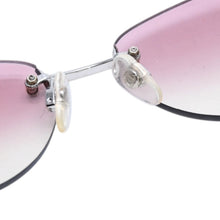 Load image into Gallery viewer, 極美品 CHANEL シャネル リムレス ピンクレンズ シルバーフレーム 4013 59◻︎16 130 ピンク シルバー 中古 4a002452