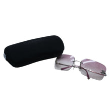 画像をギャラリービューアに読み込む, 極美品 CHANEL シャネル Sunglasses サングラス リムレス サイドラインストーンココマーク ピンク シルバーフレーム 4017-D 中古 4a002449