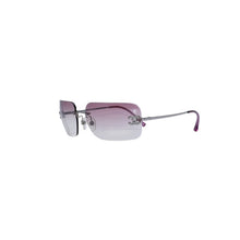 画像をギャラリービューアに読み込む, 極美品 CHANEL シャネル Sunglasses サングラス リムレス サイドラインストーンココマーク ピンク シルバーフレーム 4017-D 中古 4a002449