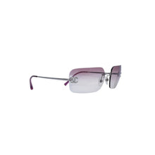 画像をギャラリービューアに読み込む, 極美品 CHANEL シャネル Sunglasses サングラス リムレス サイドラインストーンココマーク ピンク シルバーフレーム 4017-D 中古 4a002449