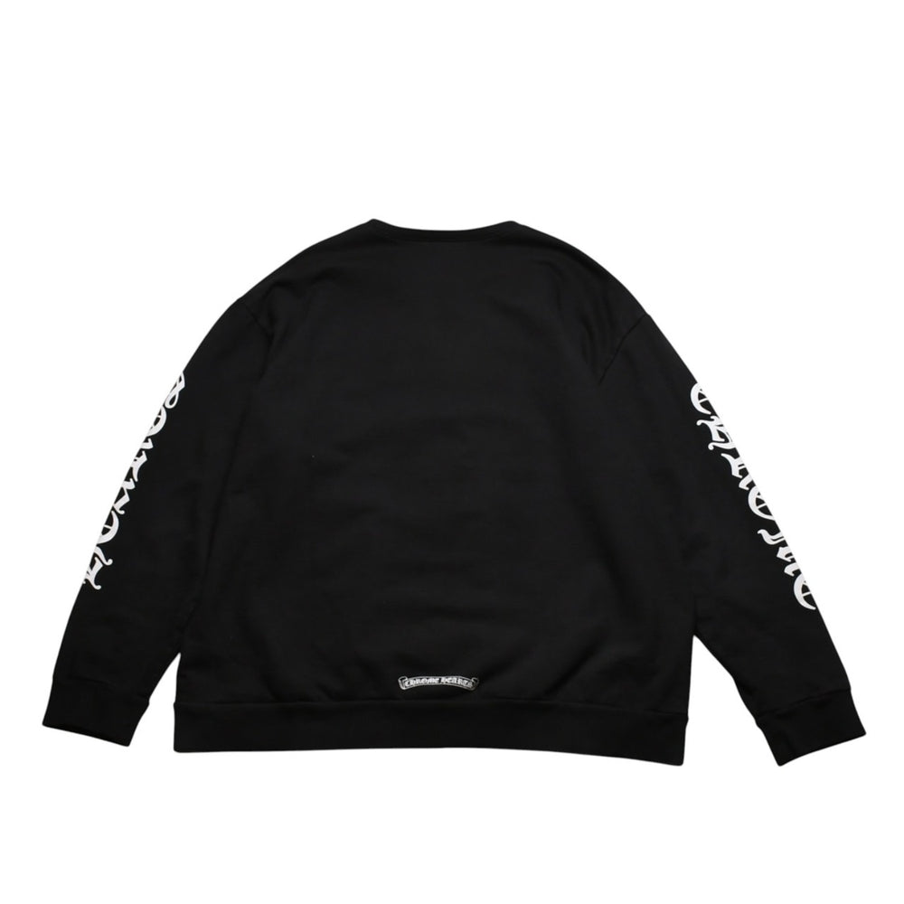 CHROME HEARTS クロムハーツ スウェットシャツ トレーナー サイズXL オールドイングリッシュ ブラック 新型 美品 中古 4a002427