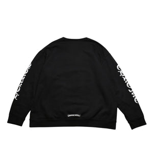 CHROME HEARTS クロムハーツ スウェットシャツ トレーナー サイズXL オールドイングリッシュ ブラック 新型 美品 中古 4a002427